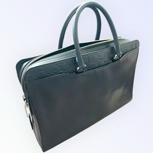 Coach Beckett Leather 2-Way Business Bag | Navy | NWOT